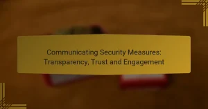 Communicating Security Measures: Transparency, Trust and Engagement